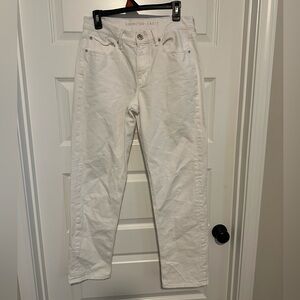 American Eagle Outfitters White Straight Leg Jeans